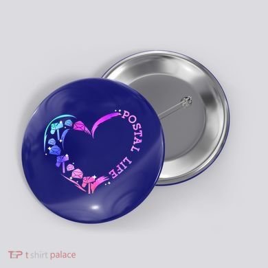 Postal Worker Heart Meaningful Gift Postal Life Mail Carrier Mail Lady Gift Button
