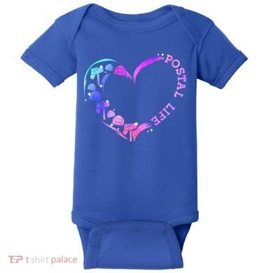Postal Worker Heart Meaningful Gift Postal Life Mail Carrier Mail Lady Gift Baby Bodysuit