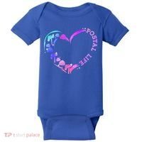 Postal Worker Heart Meaningful Gift Postal Life Mail Carrier Mail Lady Gift Baby Bodysuit thumb 0