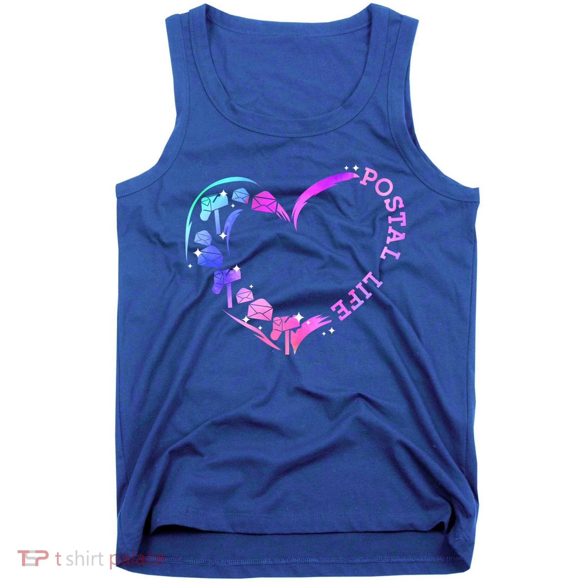 Postal Worker Heart Meaningful Gift Postal Life Mail Carrier Mail Lady Gift Tank Top