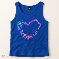 Postal Worker Heart Meaningful Gift Postal Life Mail Carrier Mail Lady Gift Tank Top thumb 2