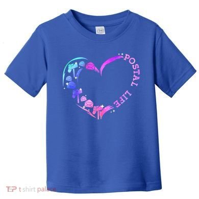 Postal Worker Heart Meaningful Gift Postal Life Mail Carrier Mail Lady Gift Toddler T-Shirt