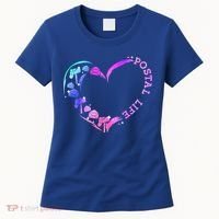 Postal Worker Heart Meaningful Gift Postal Life Mail Carrier Mail Lady Gift Women's T-Shirt thumb 0