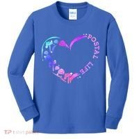 Postal Worker Heart Meaningful Gift Postal Life Mail Carrier Mail Lady Gift Kids Long Sleeve Shirt thumb 0