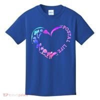 Postal Worker Heart Meaningful Gift Postal Life Mail Carrier Mail Lady Gift Kids T-Shirt thumb 0