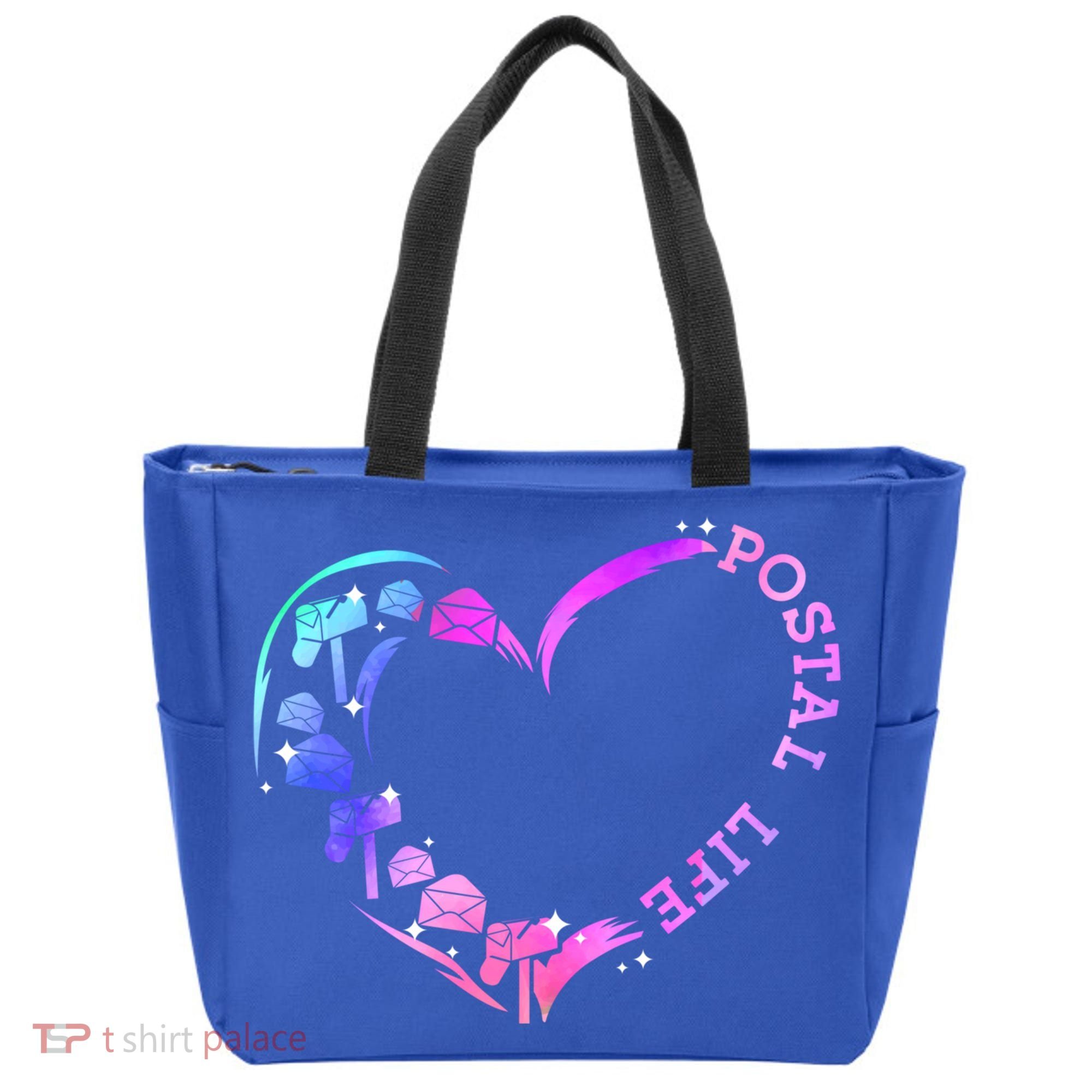 Postal Worker Heart Meaningful Gift Postal Life Mail Carrier Mail Lady Gift Tote Bag