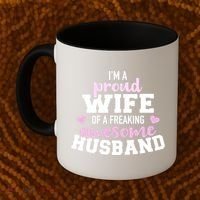 Proud Wife Husband Wedding Anniversary Great Gift Coffee Mug thumb 2