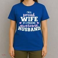 Proud Wife Husband Wedding Anniversary Great Gift T-Shirt thumb 4