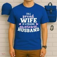 Proud Wife Husband Wedding Anniversary Great Gift T-Shirt thumb 6
