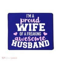 Proud Wife Husband Wedding Anniversary Great Gift Mousepad thumb 0