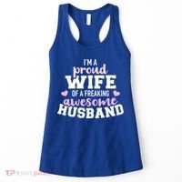 Proud Wife Husband Wedding Anniversary Great Gift Women's Tank Top thumb 0