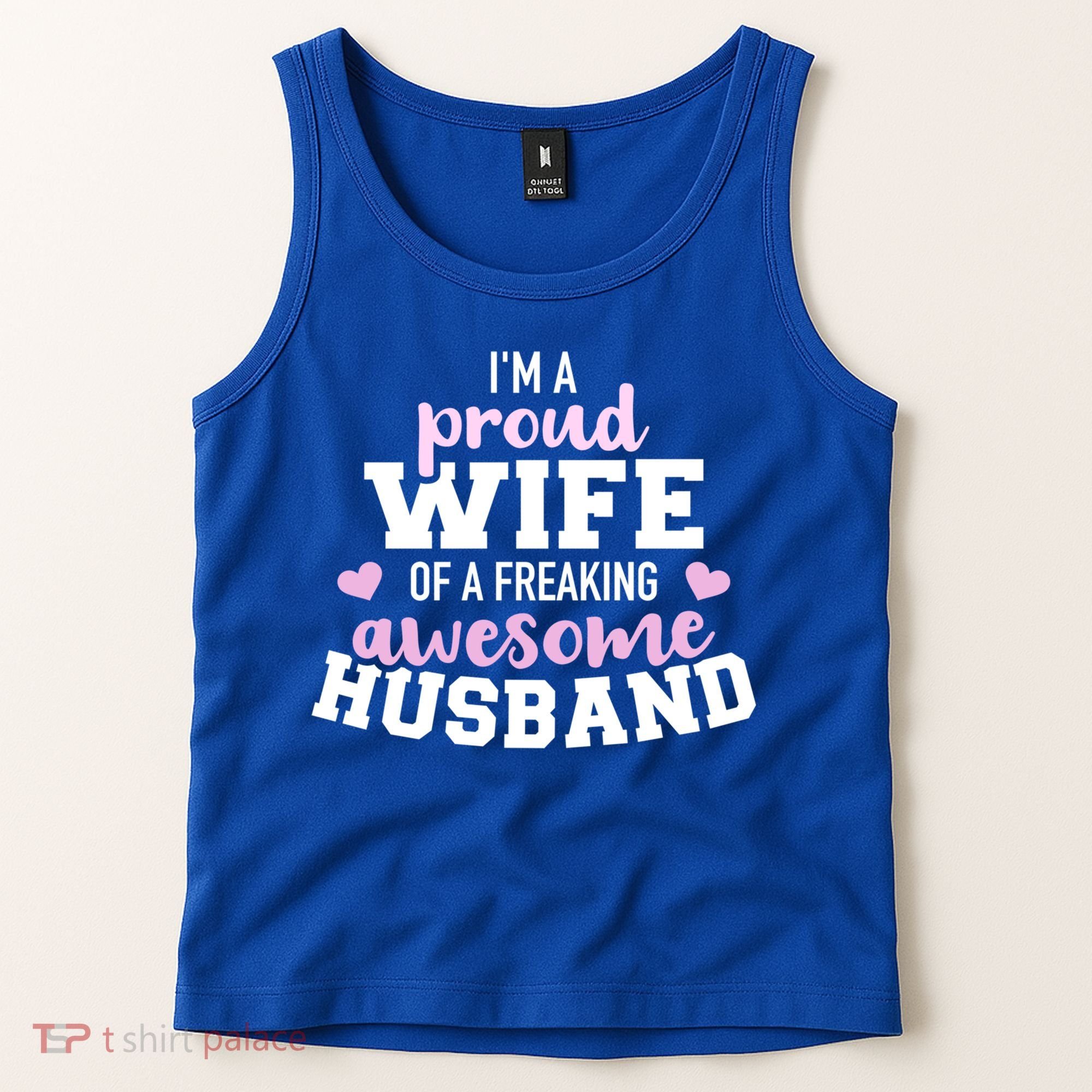 Proud Wife Husband Wedding Anniversary Great Gift Tank Top