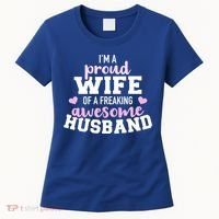 Proud Wife Husband Wedding Anniversary Great Gift Women's T-Shirt thumb 0