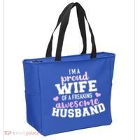 Proud Wife Husband Wedding Anniversary Great Gift Tote Bag thumb 2
