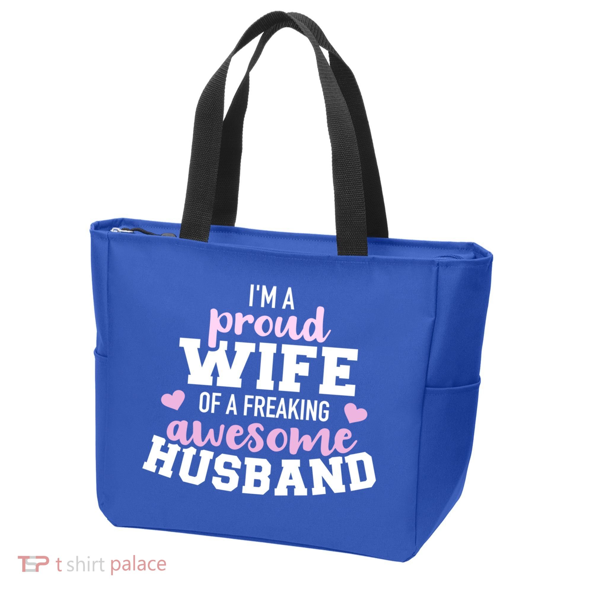 Proud Wife Husband Wedding Anniversary Great Gift Tote Bag