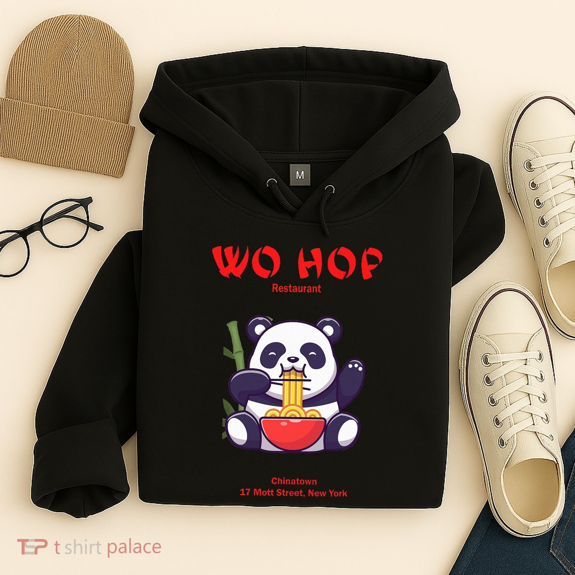 Panda Wo Hop Restaurant Best Bear Hoodie