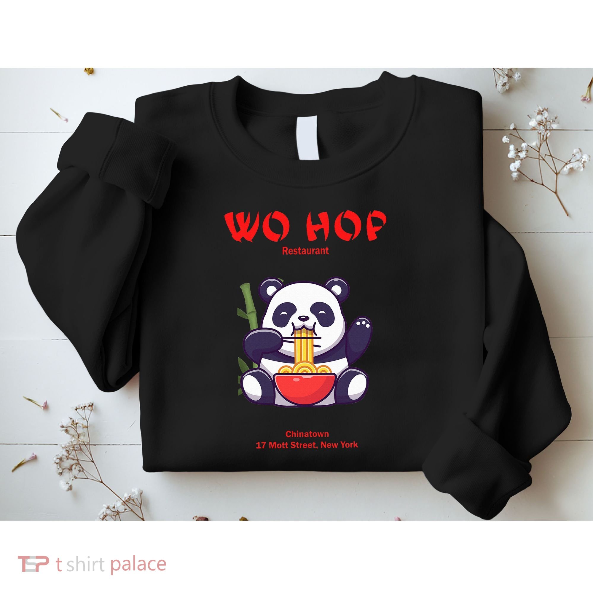 Panda Wo Hop Restaurant Best Bear Sweatshirt