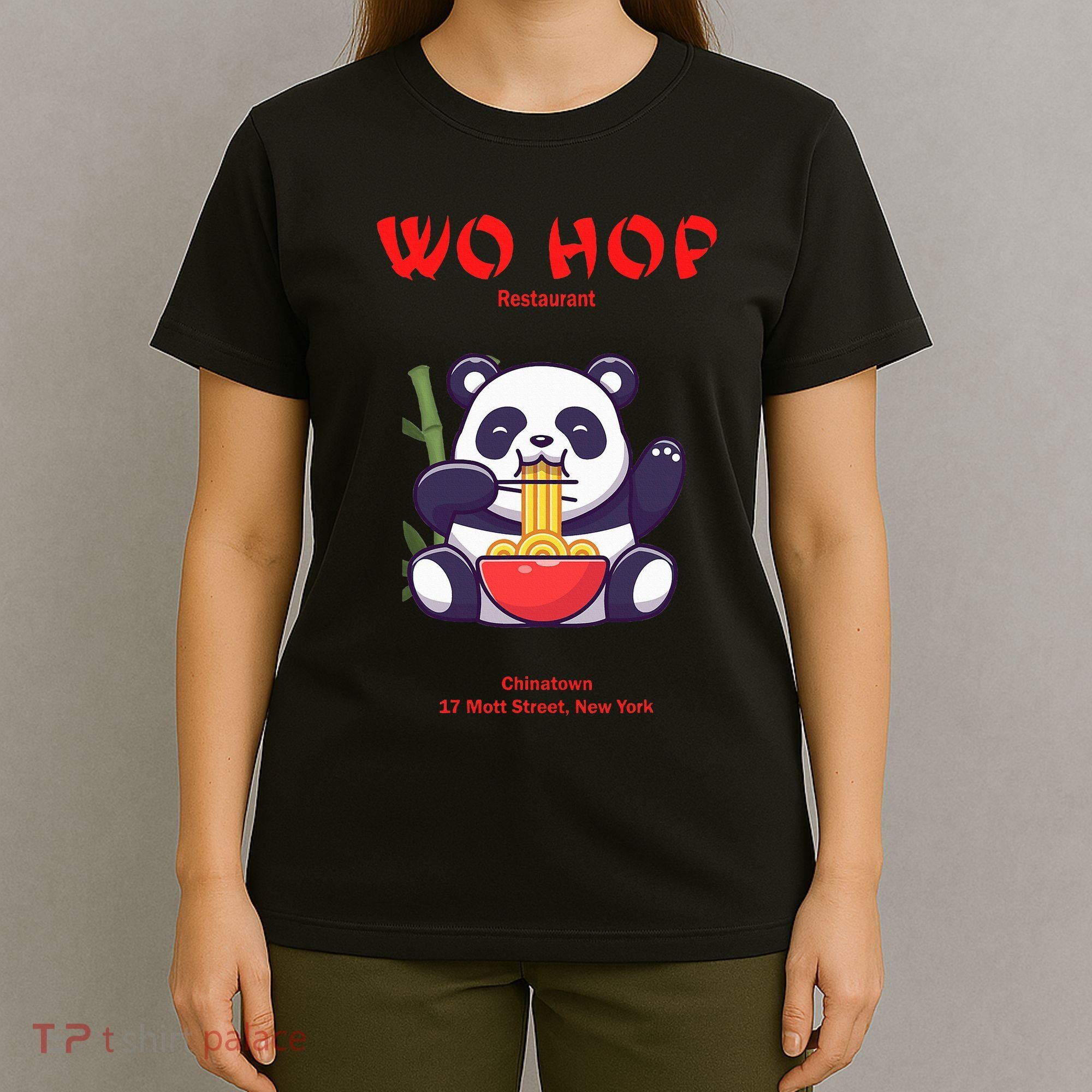 Panda Wo Hop Restaurant Best Bear T-Shirt