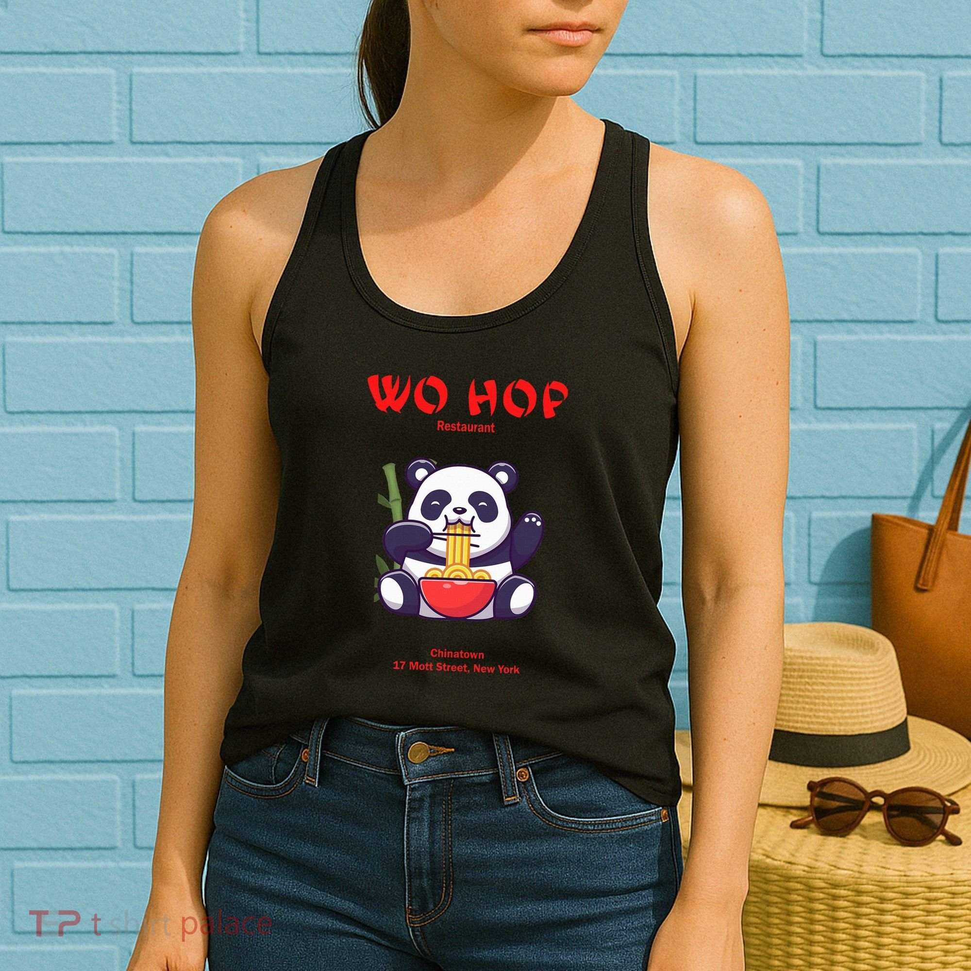 Panda Wo Hop Restaurant Best Bear Women's Tank Top