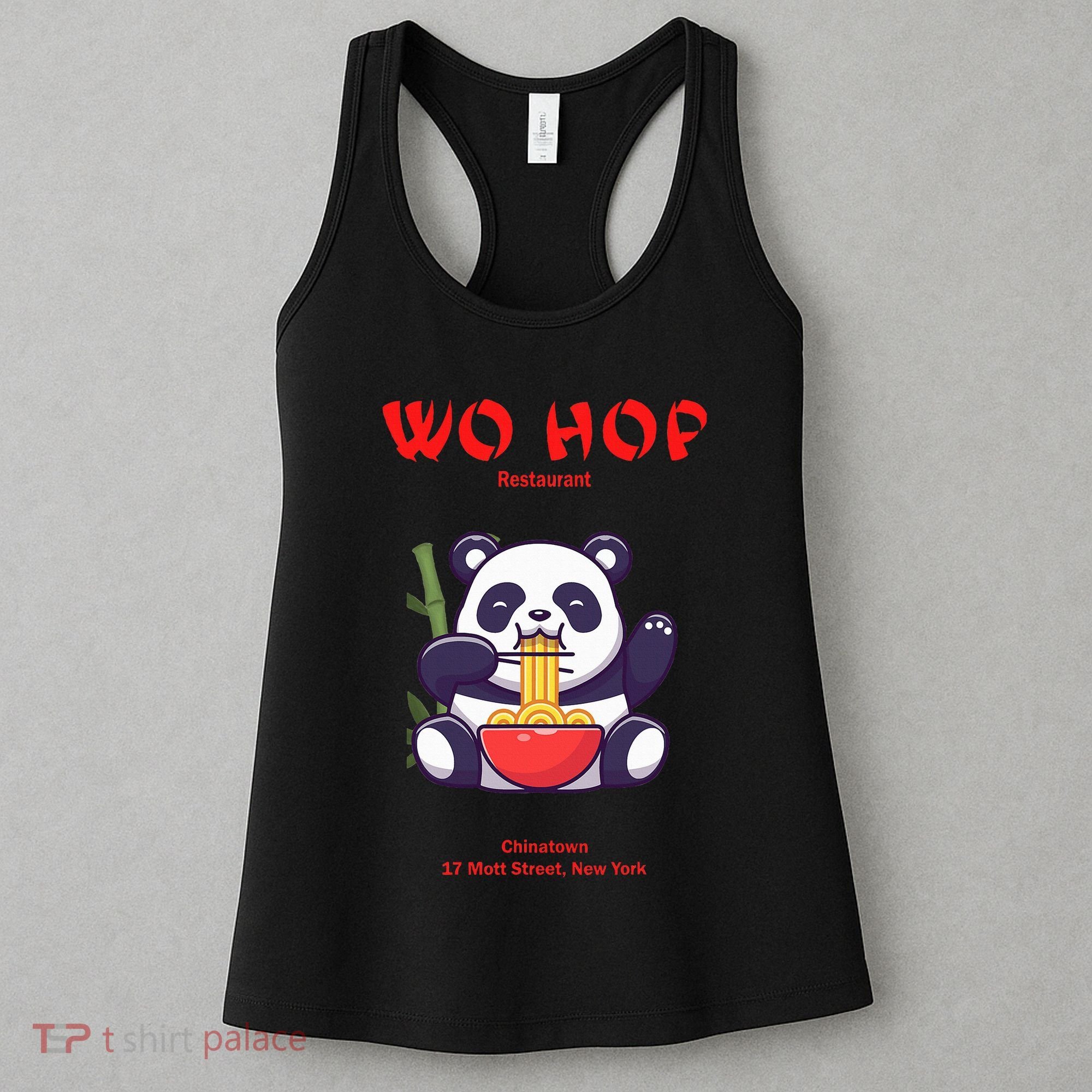 Panda Wo Hop Restaurant Best Bear Women's Tank Top
