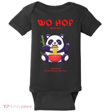 Panda Wo Hop Restaurant Best Bear Baby Bodysuit