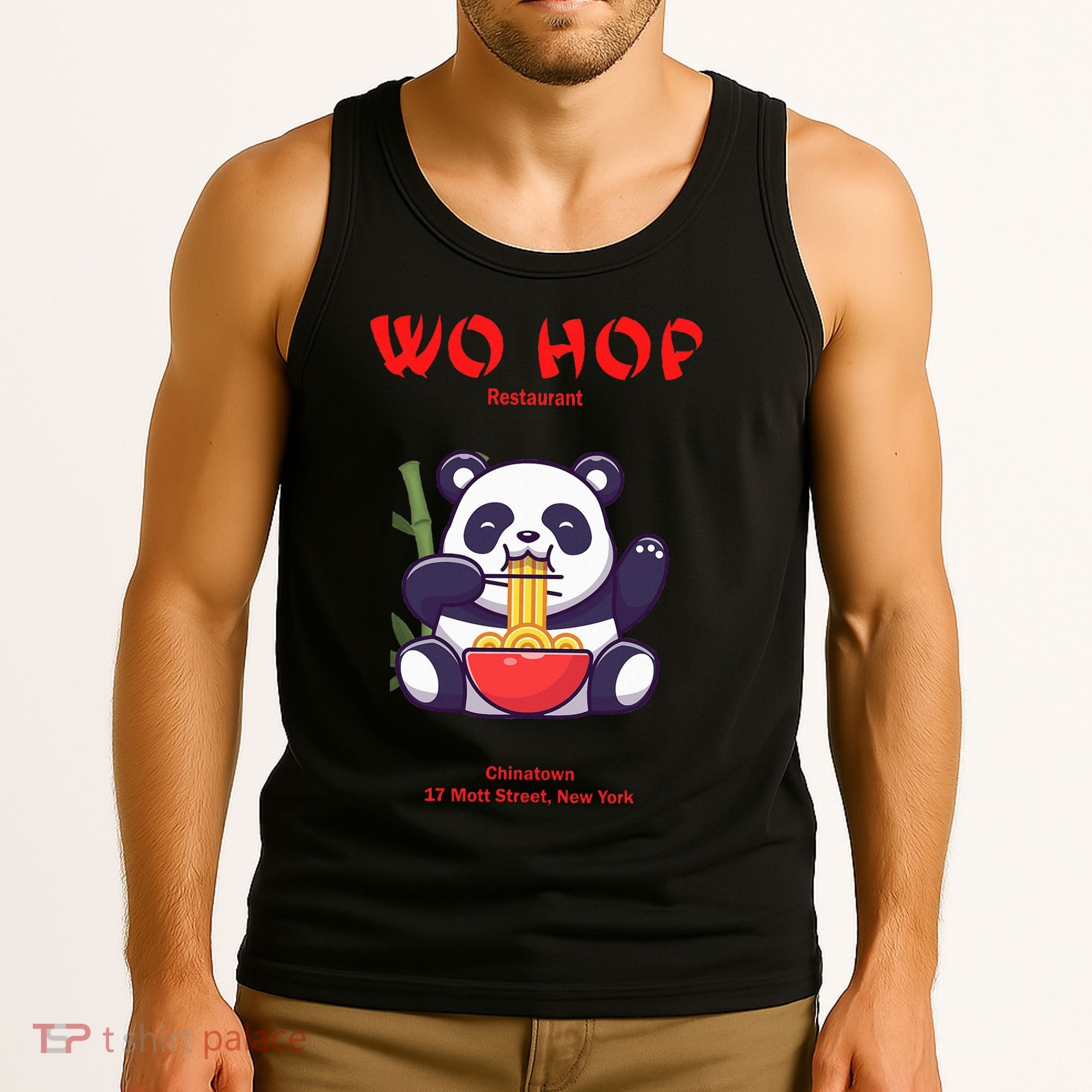 Panda Wo Hop Restaurant Best Bear Tank Top
