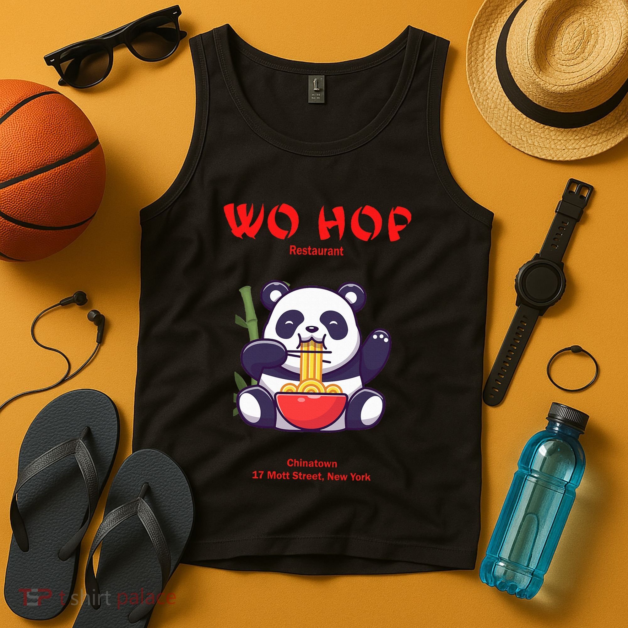 Panda Wo Hop Restaurant Best Bear Tank Top