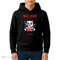 Panda Wo Hop Restaurant Best Bear Kids Hoodie thumb 4