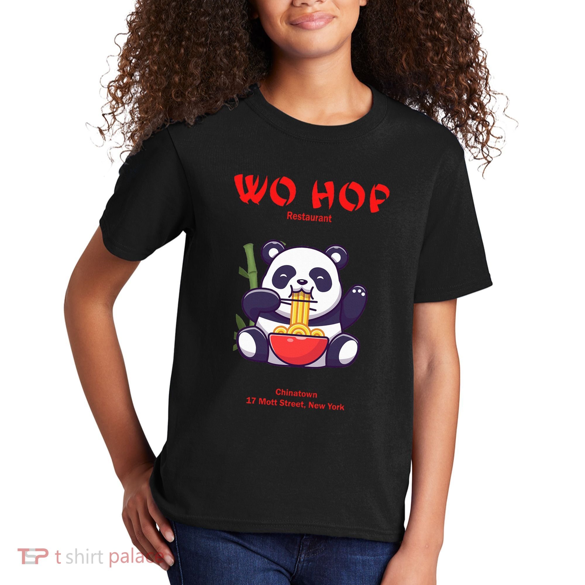 Panda Wo Hop Restaurant Best Bear Kids T-Shirt