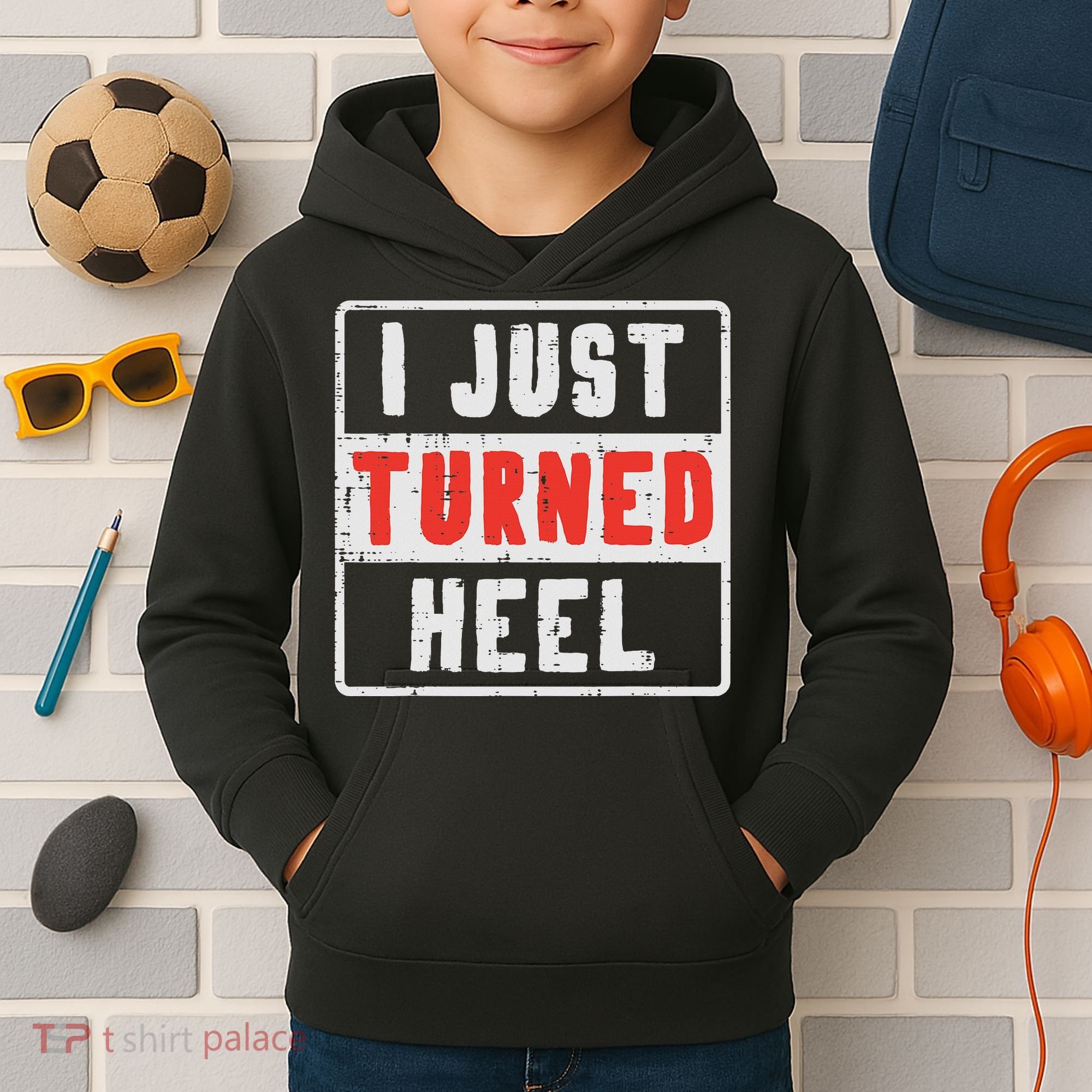 Pro Wrestling I Just Turned Heel Wrestler Women Kids Hoodie