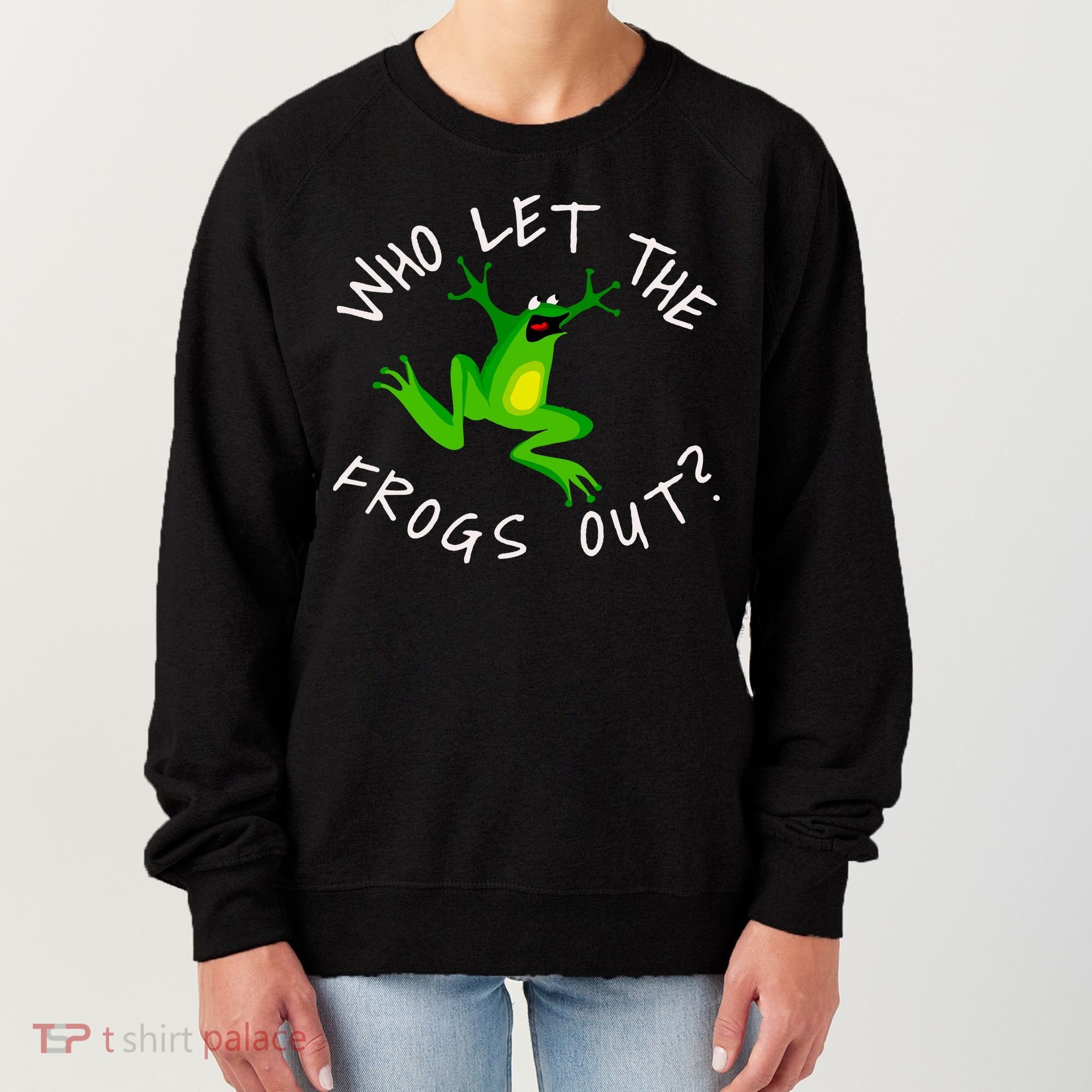 Passover Who Let The Frogs Out Funny Jewish Matzah Women's Sweatshirt