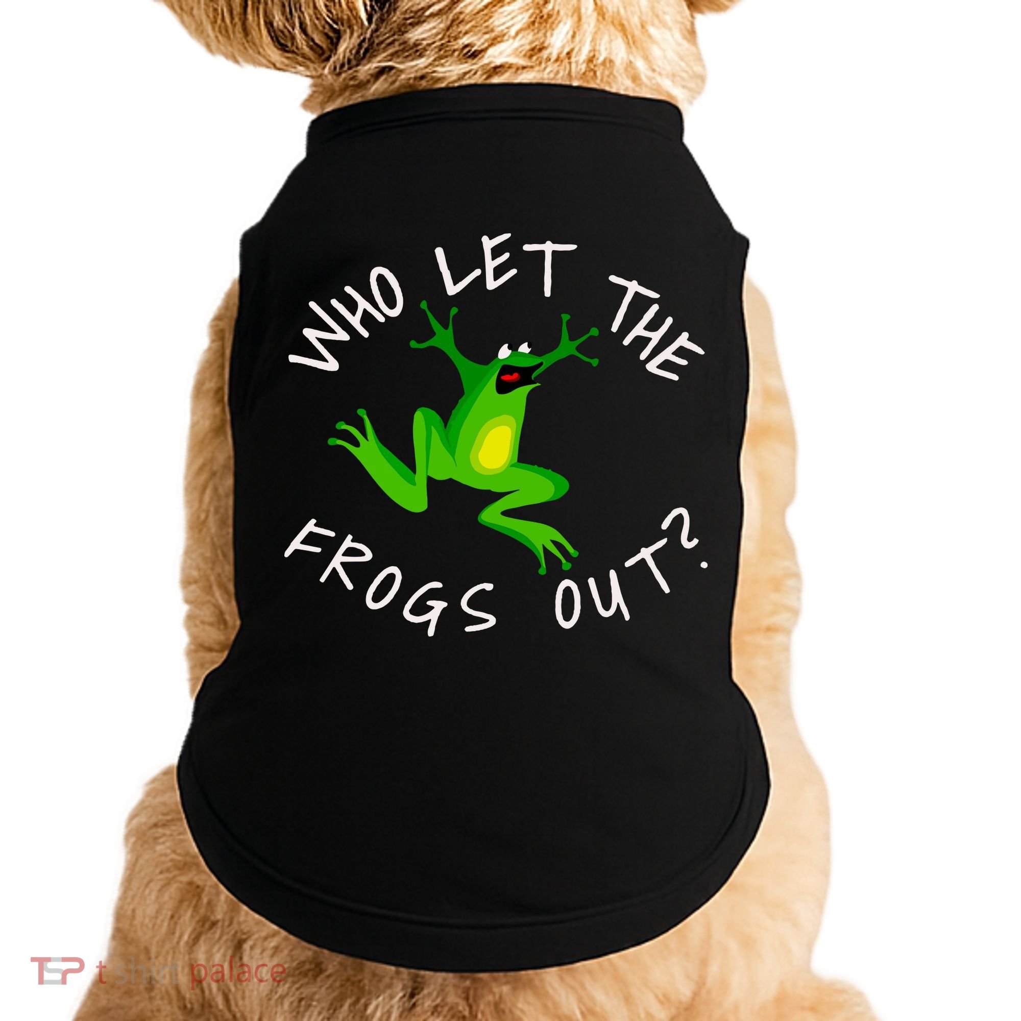 Passover Who Let The Frogs Out Funny Jewish Matzah Doggie Tank