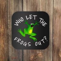 Passover Who Let The Frogs Out Funny Jewish Matzah Coaster thumb 0