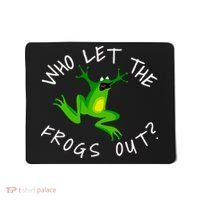 Passover Who Let The Frogs Out Funny Jewish Matzah Mousepad thumb 0