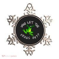 Passover Who Let The Frogs Out Funny Jewish Matzah Ornament thumb 0