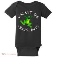 Passover Who Let The Frogs Out Funny Jewish Matzah Baby Bodysuit thumb 0