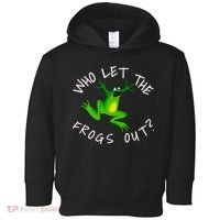 Passover Who Let The Frogs Out Funny Jewish Matzah Toddler Hoodie thumb 0