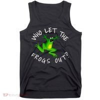 Passover Who Let The Frogs Out Funny Jewish Matzah Tank Top thumb 0