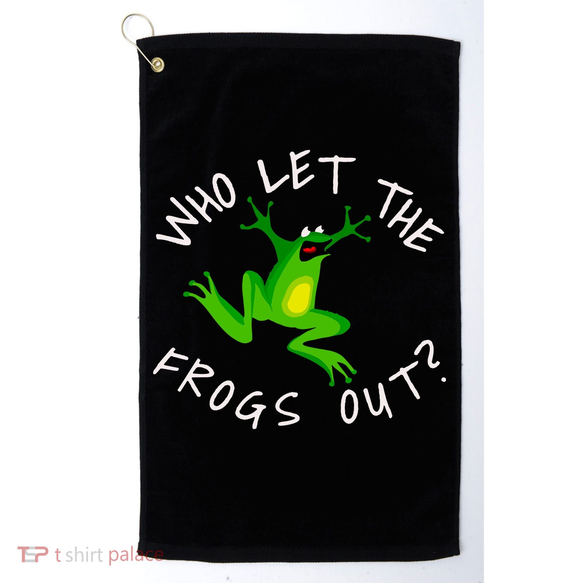 Passover Who Let The Frogs Out Funny Jewish Matzah Golf Towel