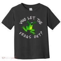 Passover Who Let The Frogs Out Funny Jewish Matzah Toddler T-Shirt thumb 0