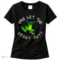 Passover Who Let The Frogs Out Funny Jewish Matzah Women's T-Shirt thumb 0