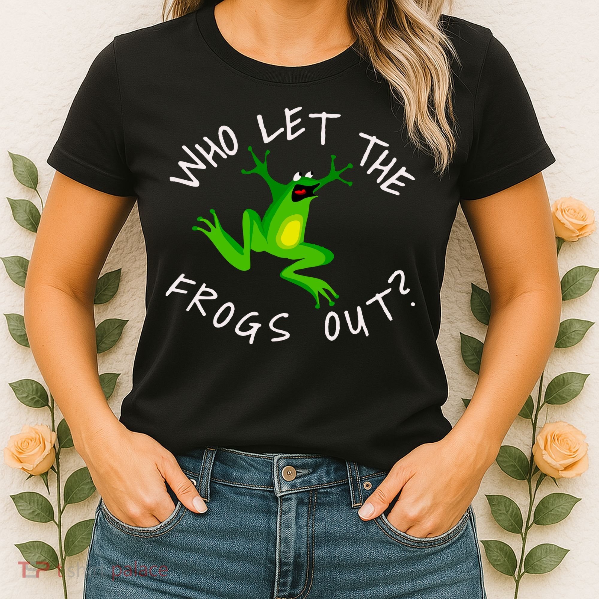 Passover Who Let The Frogs Out Funny Jewish Matzah Women's T-Shirt