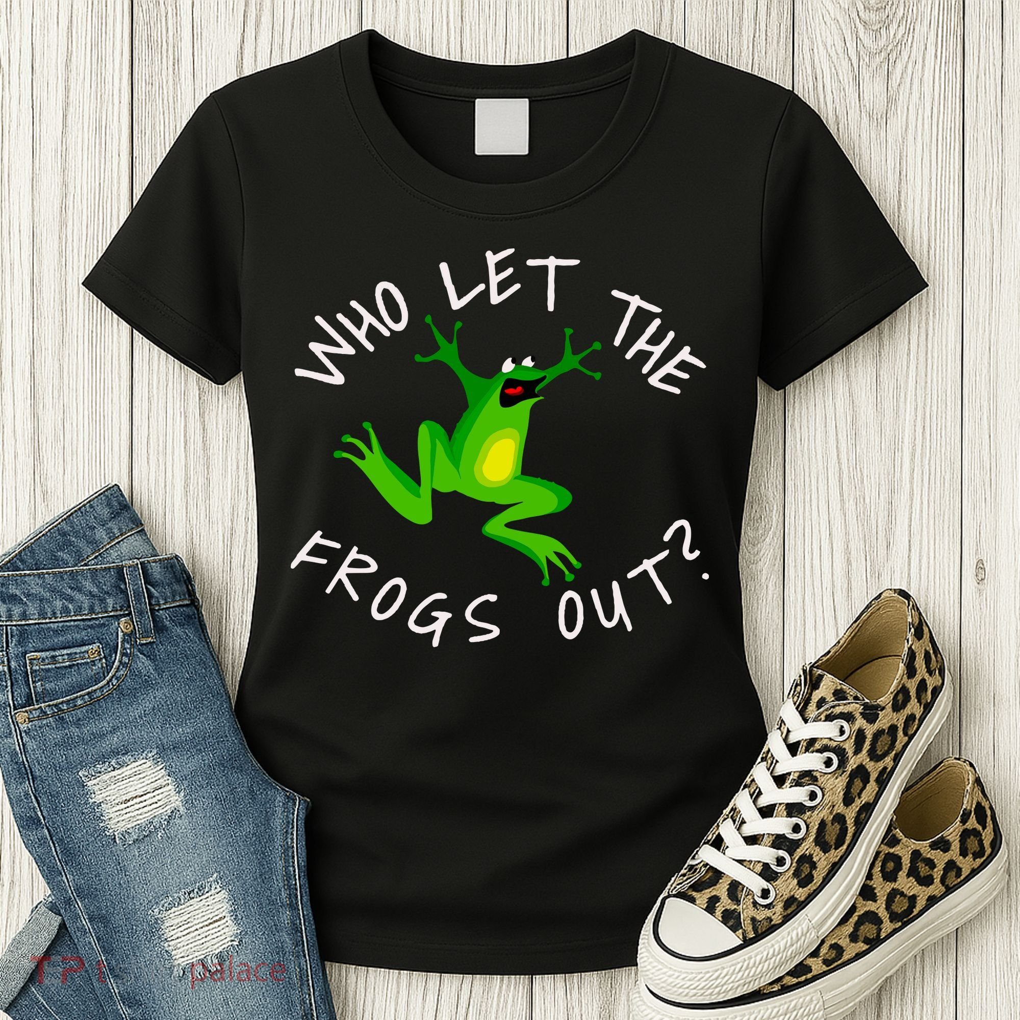 Passover Who Let The Frogs Out Funny Jewish Matzah Women's T-Shirt