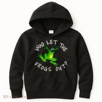 Passover Who Let The Frogs Out Funny Jewish Matzah Kids Hoodie thumb 0