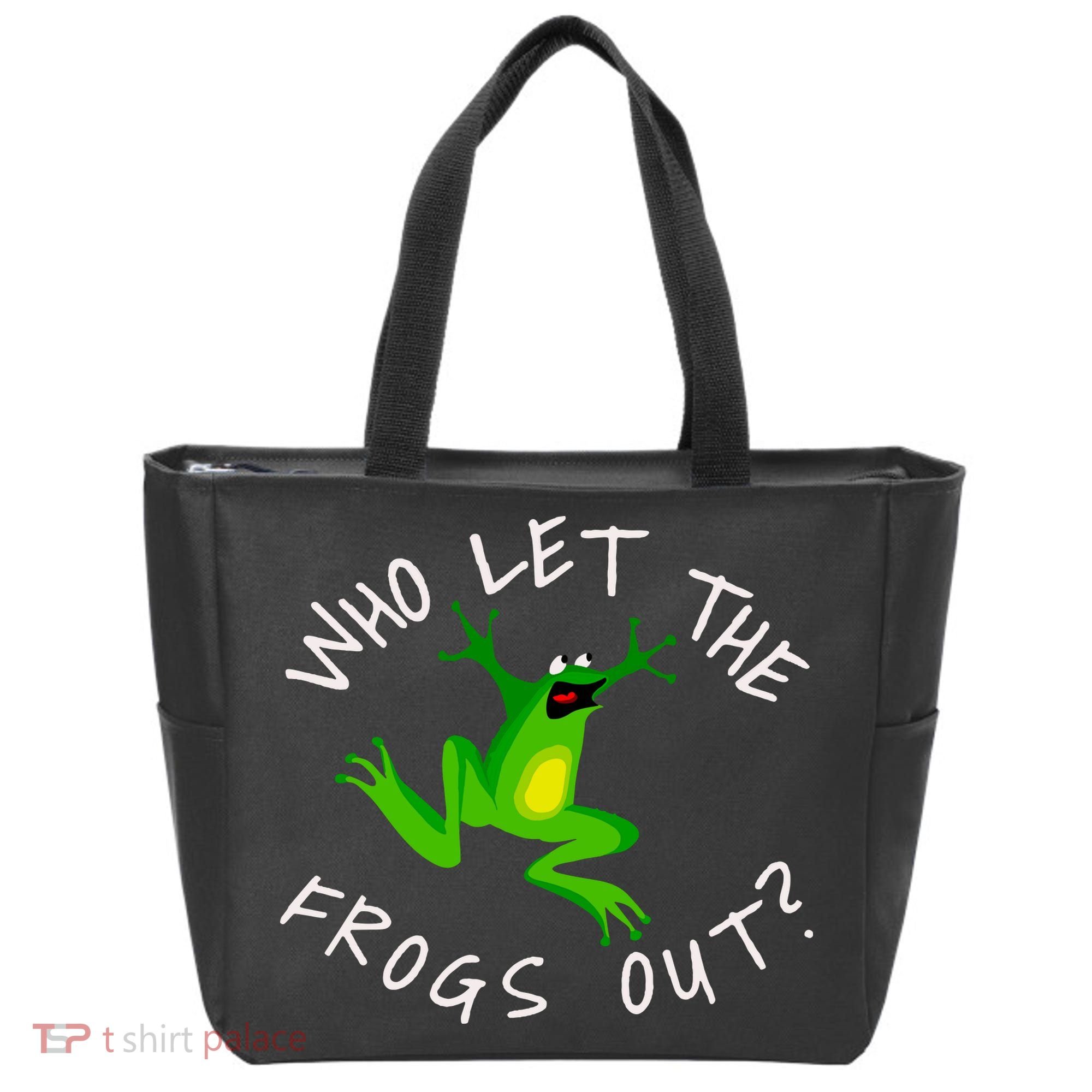 Passover Who Let The Frogs Out Funny Jewish Matzah Tote Bag