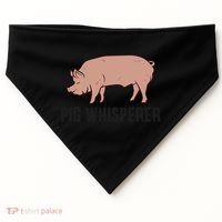 Pig Whisperer Love Pigs Pig Farmer Pig Whisperer USA-Made Doggie Bandana thumb 0