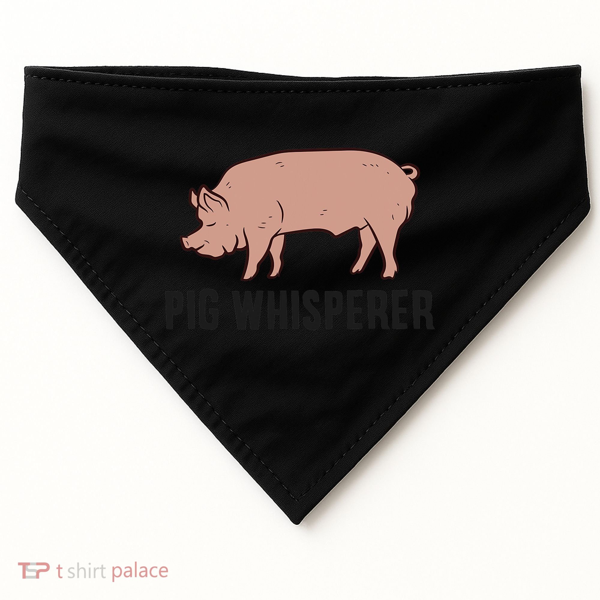 Pig Whisperer Love Pigs Pig Farmer Pig Whisperer USA-Made Doggie Bandana