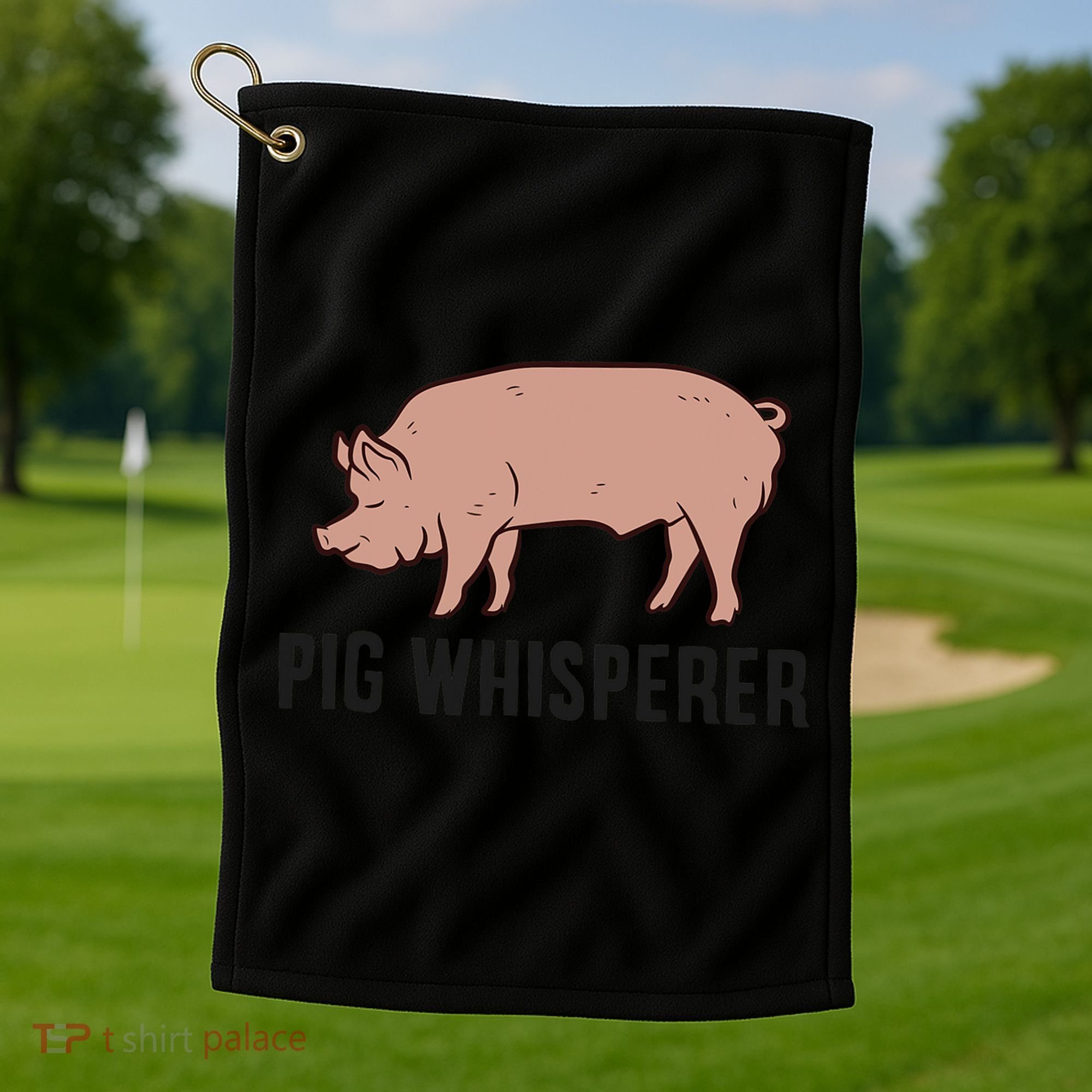 Pig Whisperer Love Pigs Pig Farmer Pig Whisperer Golf Towel