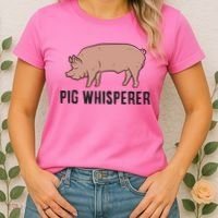 Pig Whisperer Love Pigs Pig Farmer Pig Whisperer Women's T-Shirt thumb 2