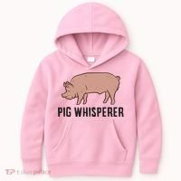 Pig Whisperer Love Pigs Pig Farmer Pig Whisperer Kids Hoodie thumb 0